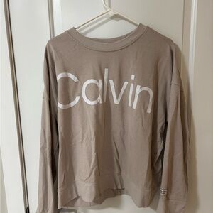 Calvin Klein Performance Taupe Sweatshirt